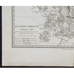 1829c - Carte de Grèce Antique Partie Nord 