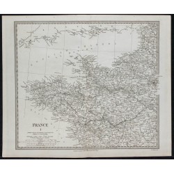 1830c - Carte de l'ouest de la France 