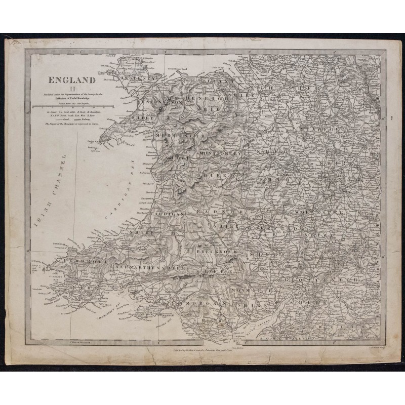 1831c - Carte de l'Angleterre et du Pays de Galles 