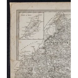 1831c - Carte de l'Angleterre du Nord 