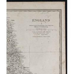 1831c - Carte de l'Angleterre du Nord 
