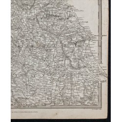 1831c - Carte de l'Angleterre du Nord 