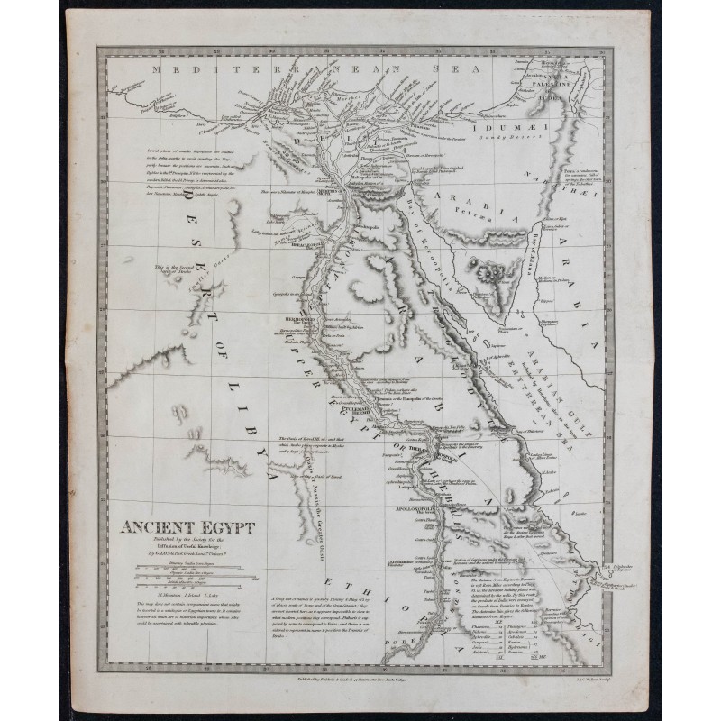 1831c - Carte de l'Égypte ancienne 