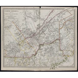 1832c - Carte de Canada et États-Unis 