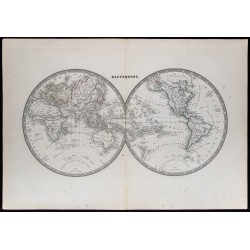 1853 - Carte du monde 