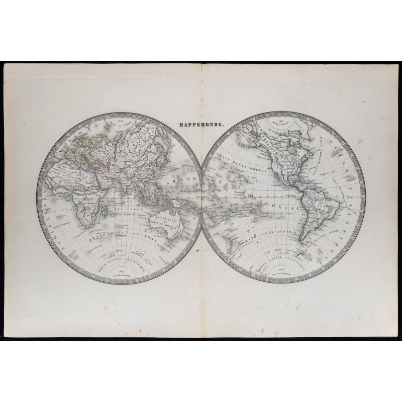 1853 - Carte du monde 