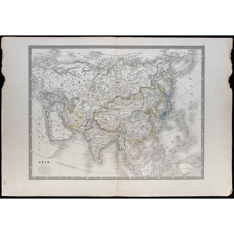 1853 - Carte de l'Asie 