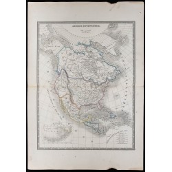 1853 - Carte d'Amérique Septentrionale 