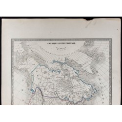 1853 - Carte d'Amérique Septentrionale 