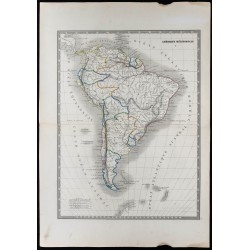 1853 - Carte d'Amérique Méridionale 
