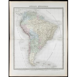 1855 - Carte de l'Amérique méridionale 
