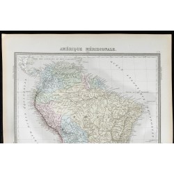 1855 - Carte de l'Amérique méridionale 