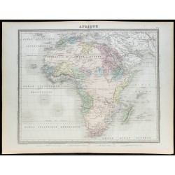 1855 - Carte d'Afrique 