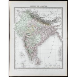1855 - Carte de l'Inde 