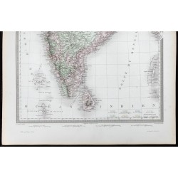 1855 - Carte de l'Inde 
