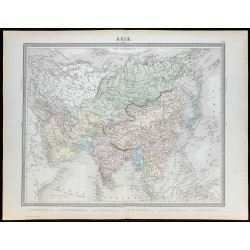 1855 - Carte d'Asie 