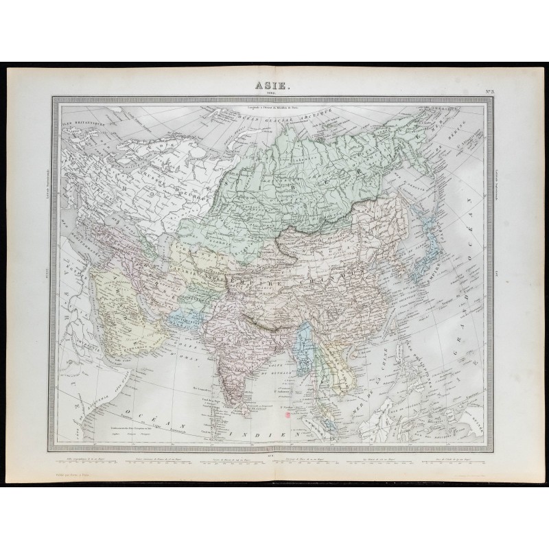 1855 - Carte d'Asie 