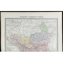1855 - Carte de Turquie d'Europe & Grèce 