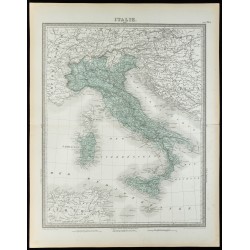 1855 - Carte de l'Italie 