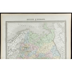 1855 - Carte de Russie d'Europe 