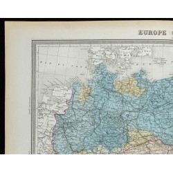 1855 - Carte de l'Europe centrale 