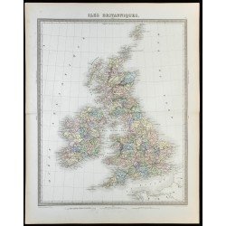 1855 - Carte des Îles Britanniques 