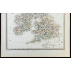 1855 - Carte des Îles Britanniques 