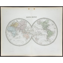 1855 - Carte du monde 