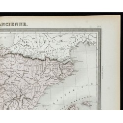 1855 - Carte de l'Espagne ancienne 