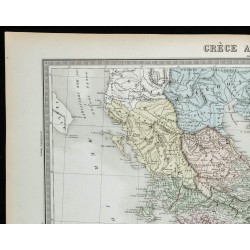 1855 - Carte de la Grèce ancienne 