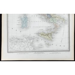 1855 - Carte de l'Italie ancienne 