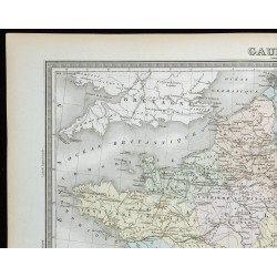 1855 - Carte de la Gaule 