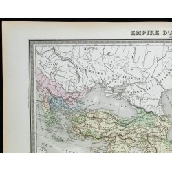 1855 - Carte de l'Empire d'Alexandre le Grand 