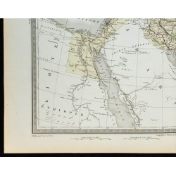 1855 - Carte de l'Empire d'Alexandre le Grand 