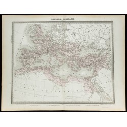 1855 - Carte de l'Empire Romain 
