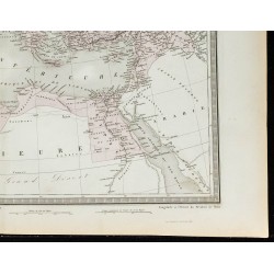 1855 - Carte de l'Empire Romain 