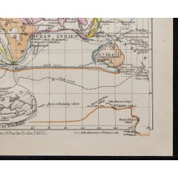 1874 - Carte géographique des découvertes 