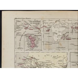 Gravure de 1855 - Carte des Colonies d'Afrique et d'Océanie - 2
