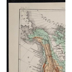 1874 - Carte physique de l'Amérique du Nord 