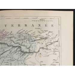 Gravure de 1855 - Carte de l'Algérie - 3