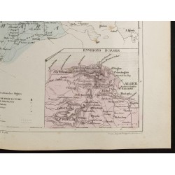 Gravure de 1855 - Carte de l'Algérie - 5