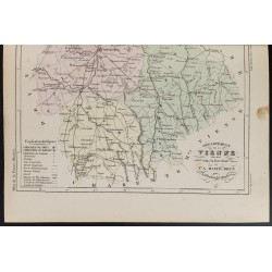 Gravure de 1855 - Carte du département de la Vienne - 3