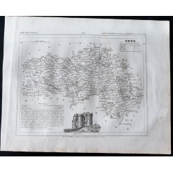 Gravure de 1833 - Département de l'Orne - 1