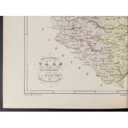 Gravure de 1855 - Carte du département du Tarn - 4