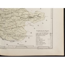 Gravure de 1855 - Carte du département du Tarn - 5
