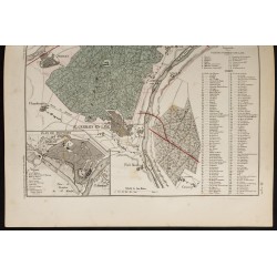 Gravure de 1855 - Carte la forêt de Saint Germain - 3