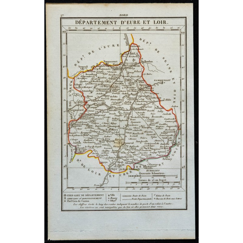 1823 - Département de l'Eure et Loir 1823 - Département de l'Eure et Loir