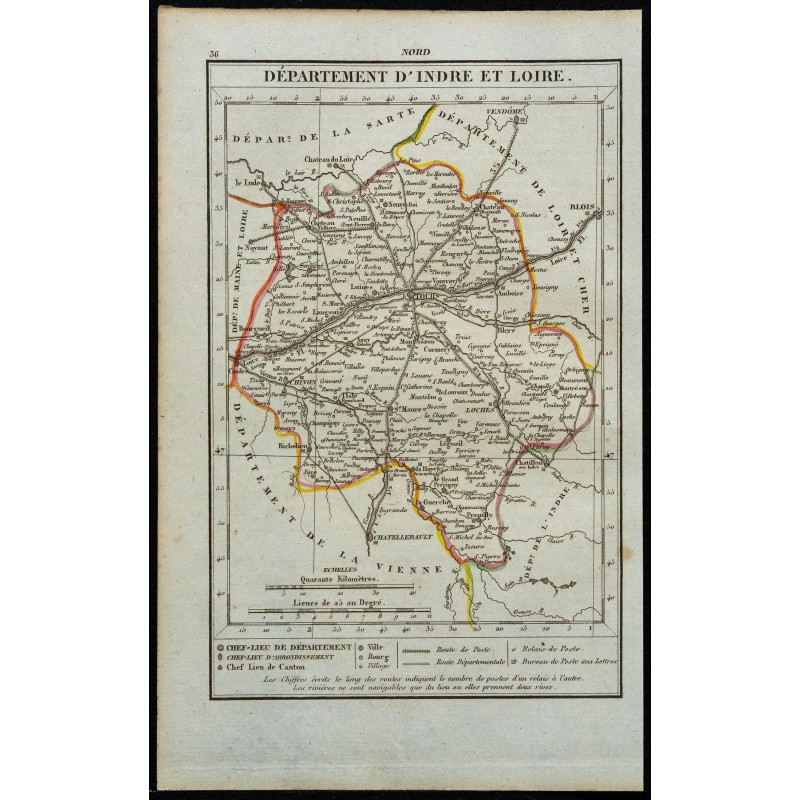 1823 - Département de l'Indre-et-Loire 