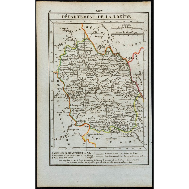 1823 - Département de Lozère 