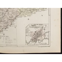 Gravure de 1855 - Carte du département de Haute-Saône - 5